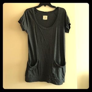 Forever 21 gray long tee