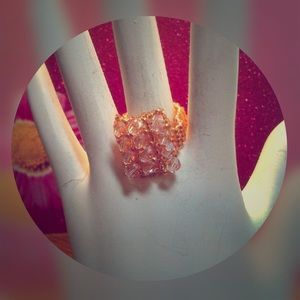 Hand Sewn Right Angle Weave Fashion Rings