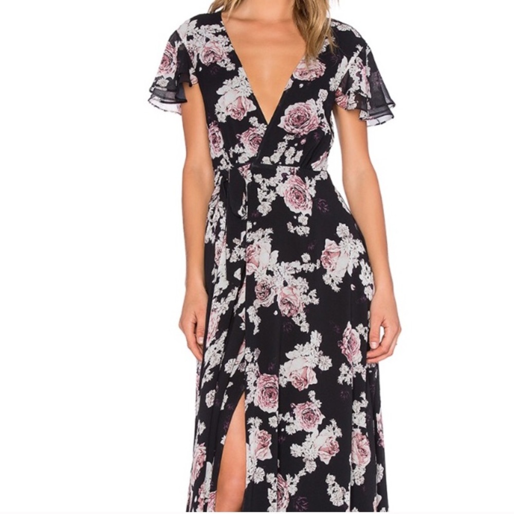 Rare lace up back Rosa Jetset diaries maxi dress