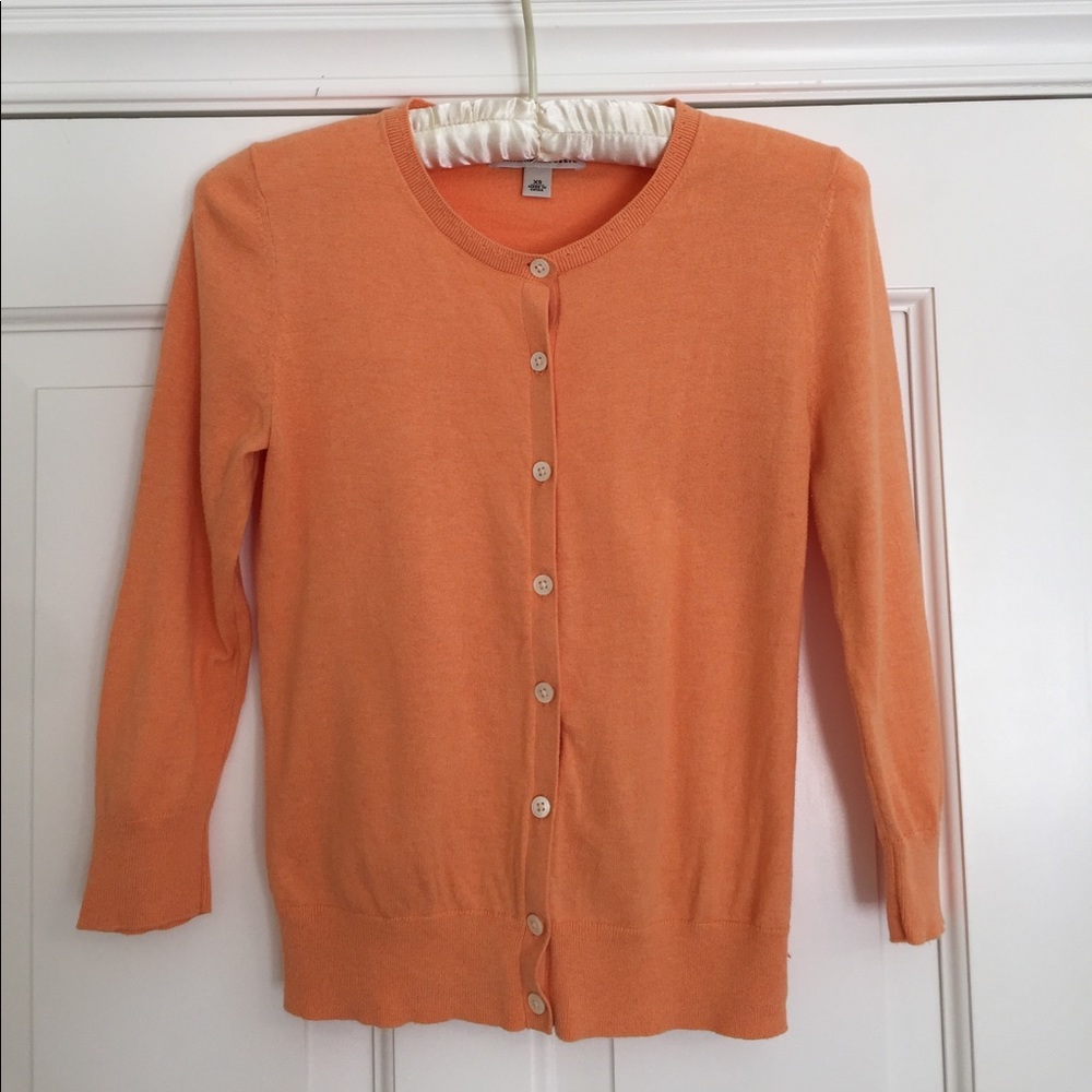 Orange cardigan