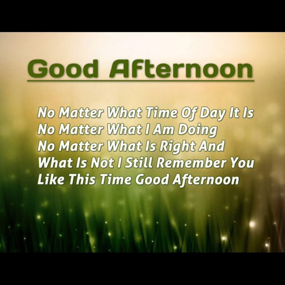 Good afternoon everyone!!