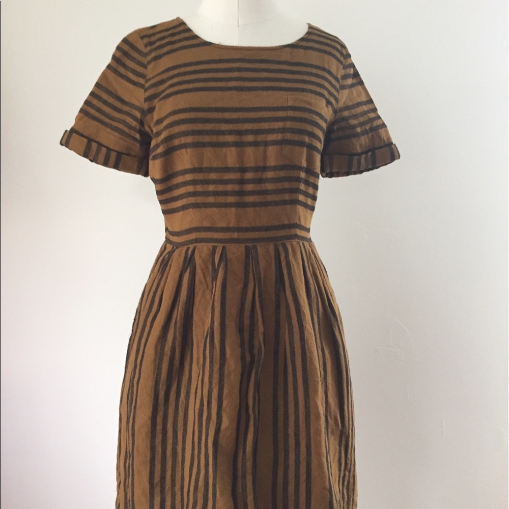Madewell Stucco Stripe Songbird Dress