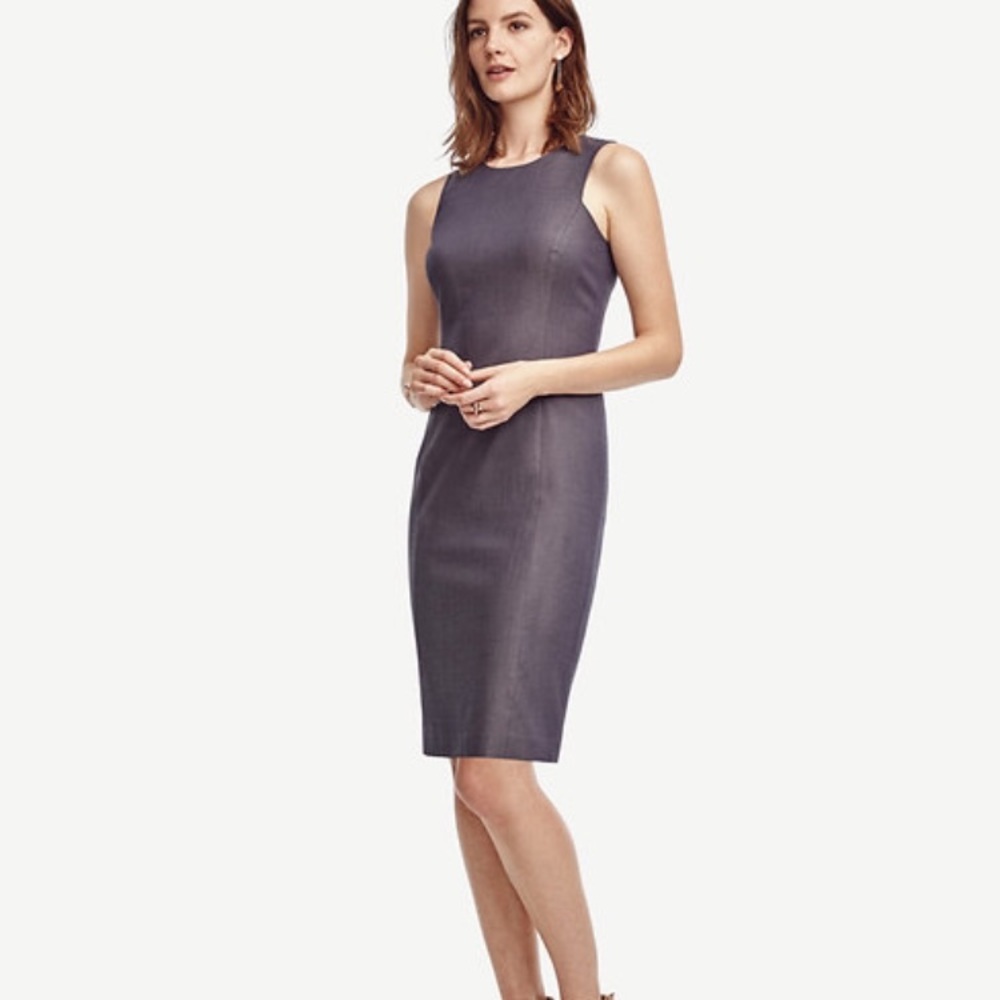 Ann Taylor Sharkskin Sheath Dress