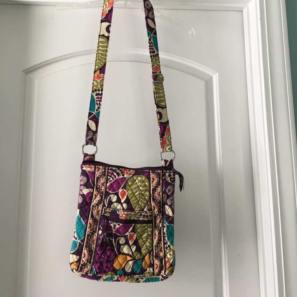 Vera Bradley "Plum Crazy" Large Hipster Crossbody