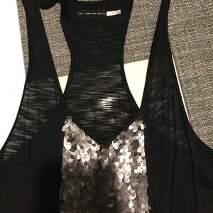 Tank with sequins and racer back
