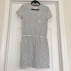 Lou & Grey Blue/White Stripe Summer Dress: Size XS