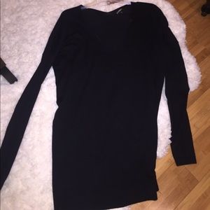 Express Long Black Sweater