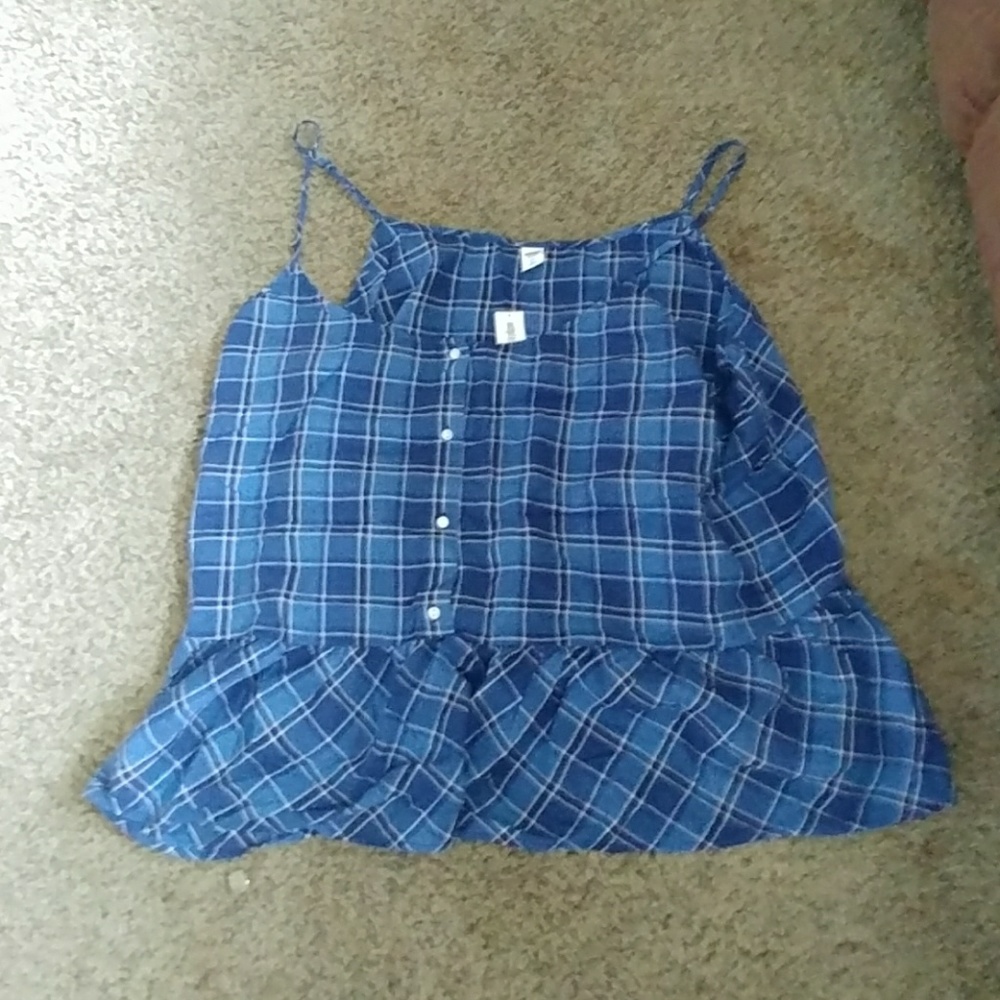 Old Navy Plaid Tank Top 2x