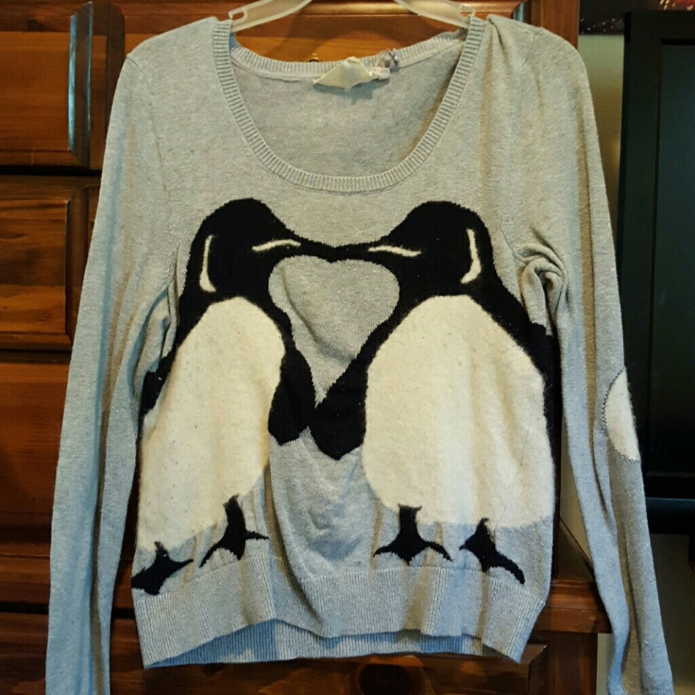 Kissing Penguins Sweater