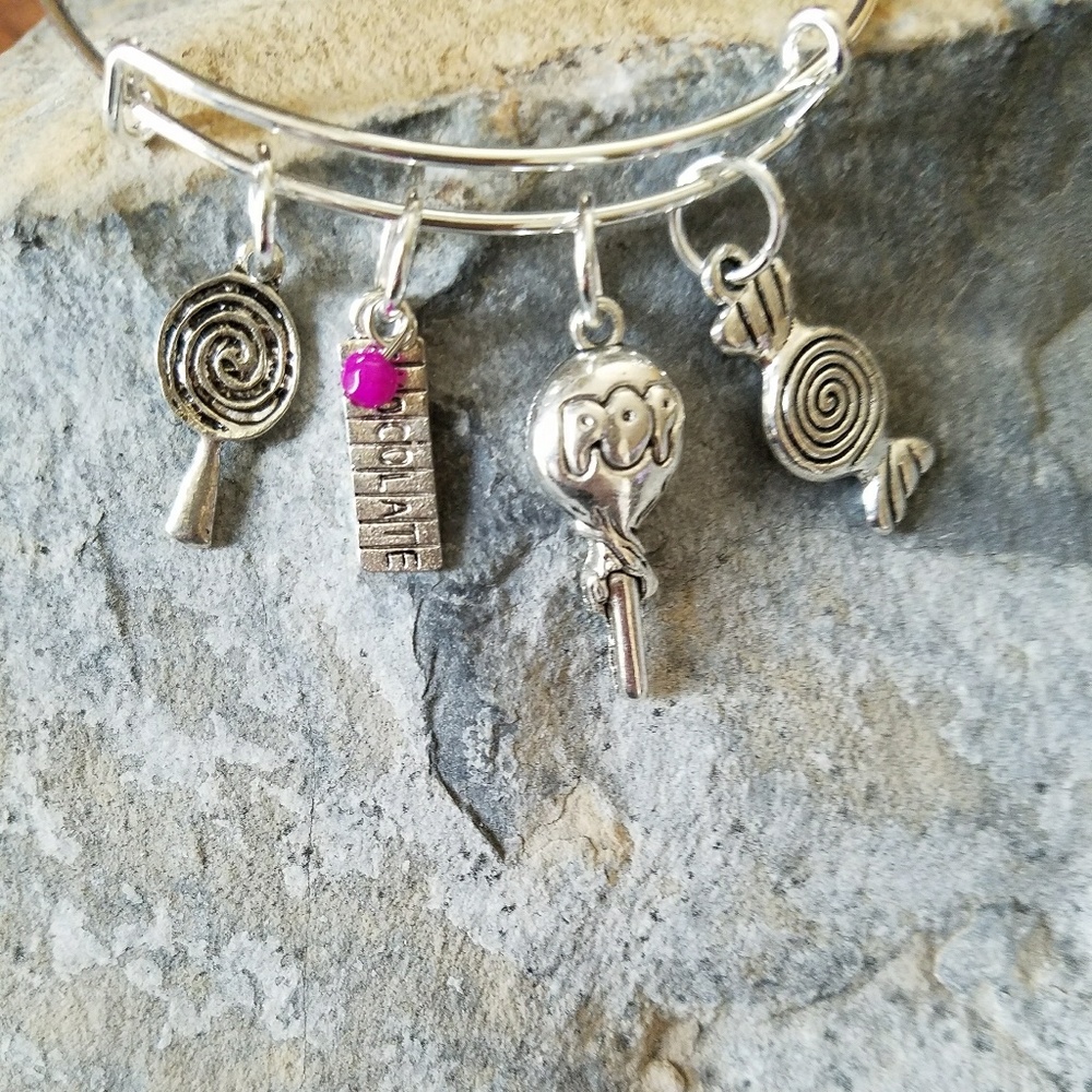 Halloween, Candy charms bangle bracelet