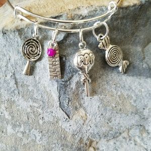 Halloween, Candy charms bangle bracelet