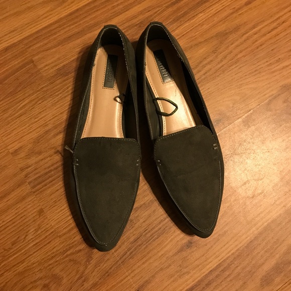 Forever 21 Shoes - Green suede shoes