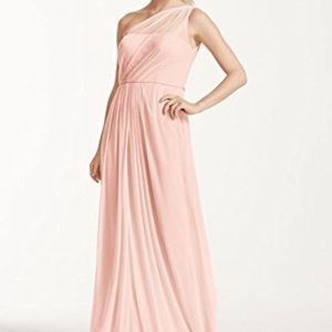Petal pink bridesmaid dress
