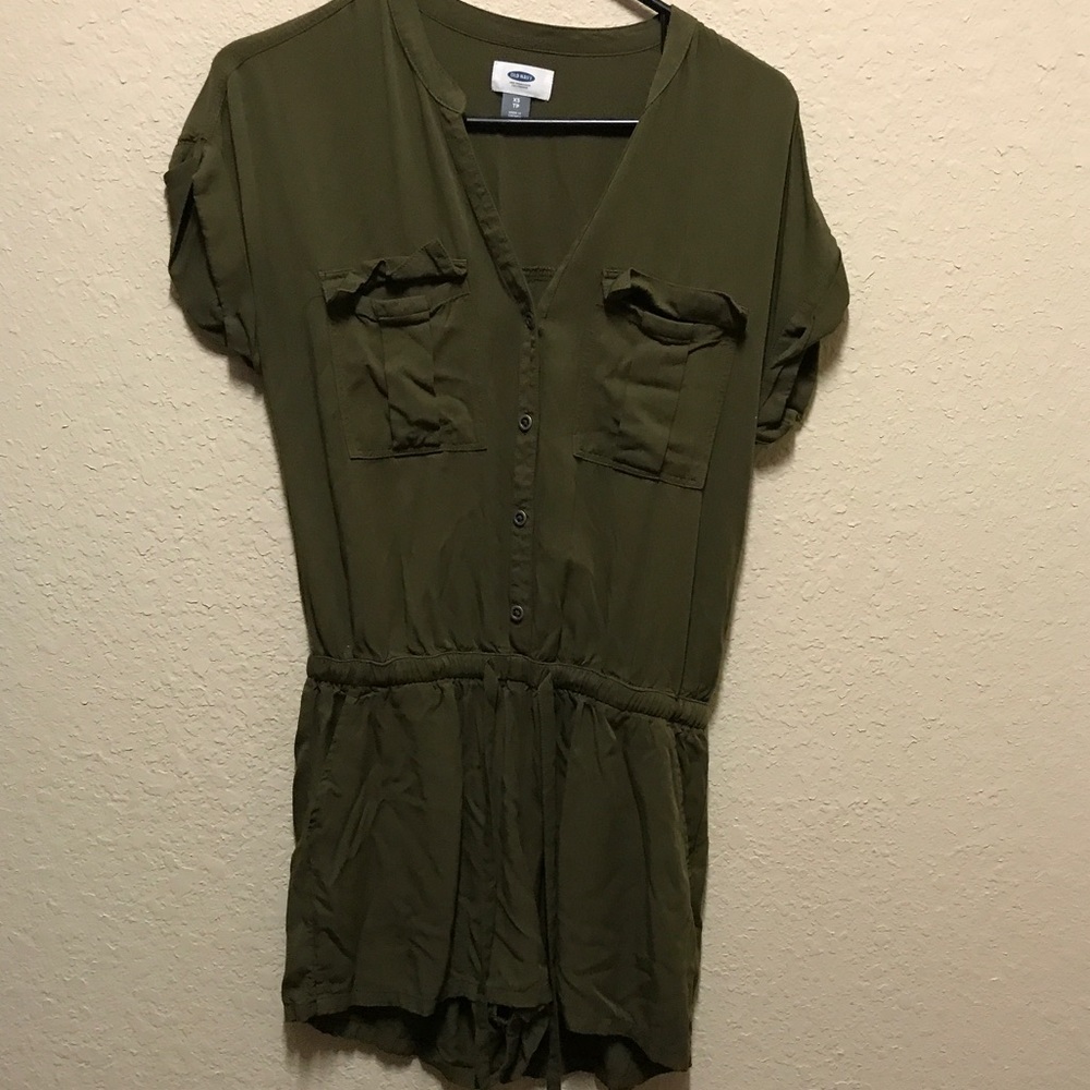 Old Navy XS Olive Green Romper