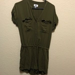 Old Navy XS Olive Green Romper