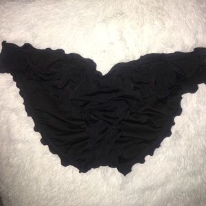 Victoria's Secret black ruffle bottoms