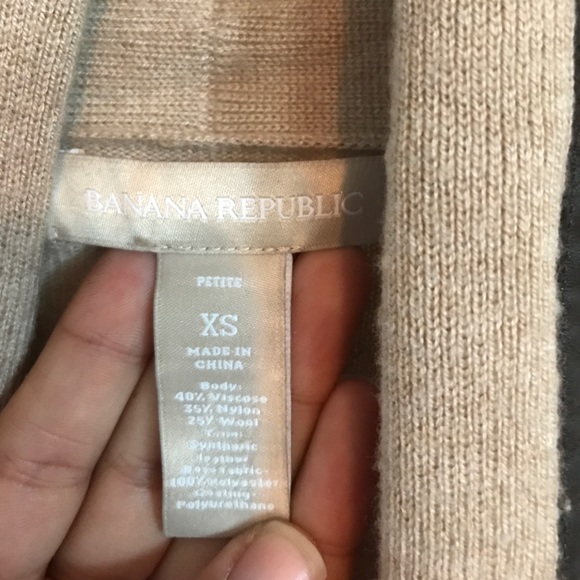 Banana Republic Tan Open Cardigan Sweater - Picture 2 of 6