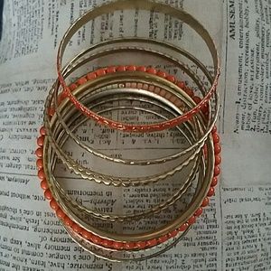 Premier Designs Peach Bangles