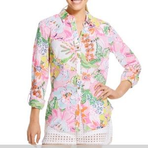 Lilly Pulitzer Tops - Lilly For Target Nosey Posey Button Shirt XXL Lilly Pulitzer Tops - Lilly For Target Nosey Posey Button Shirt XXL