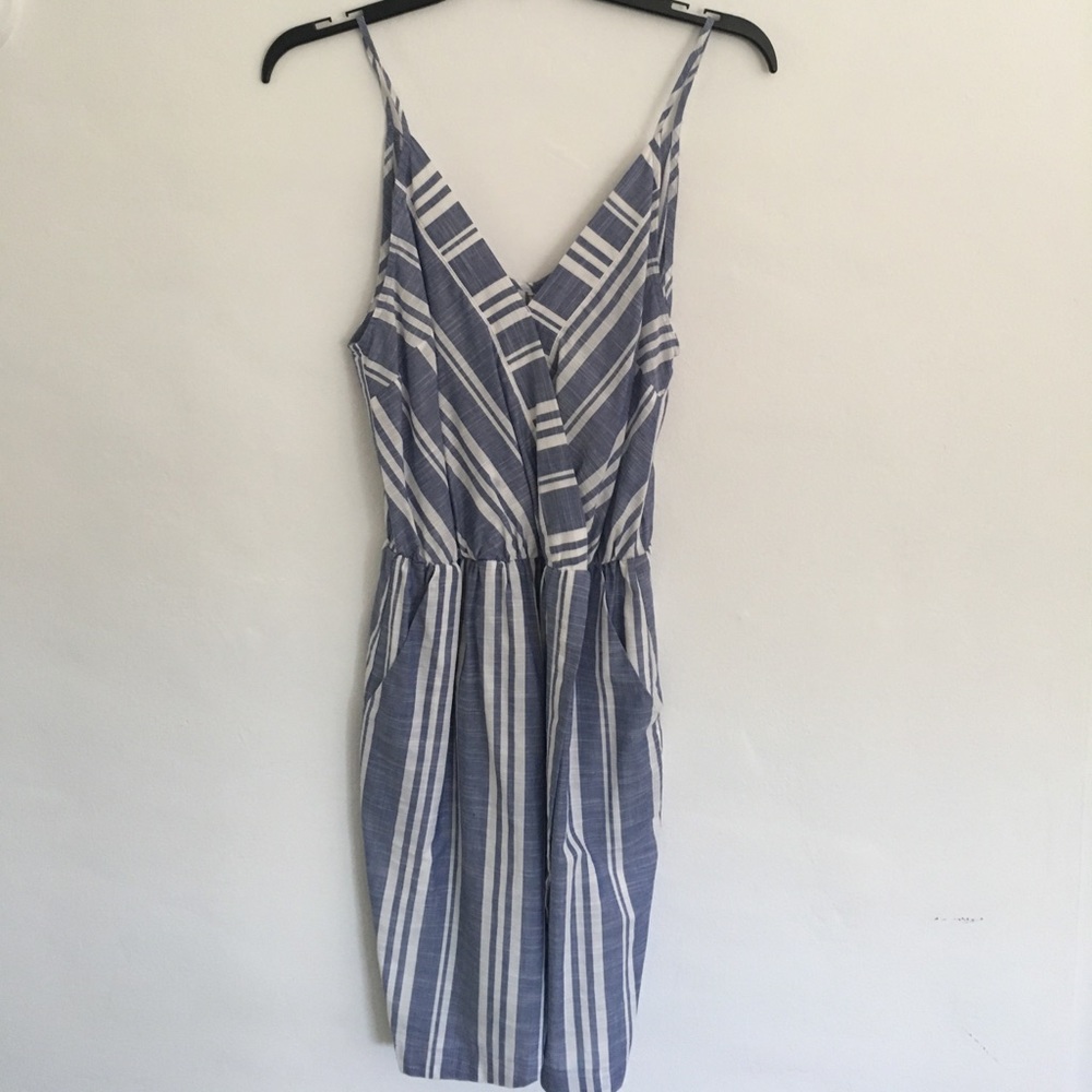 Navy/white striped dress-Lush brand