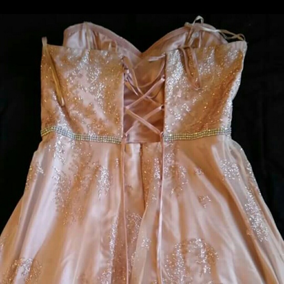 Rose gold prom dress - Picture 3 of 7
