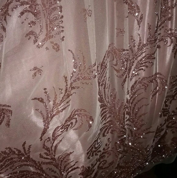Rose gold prom dress - Picture 6 of 7