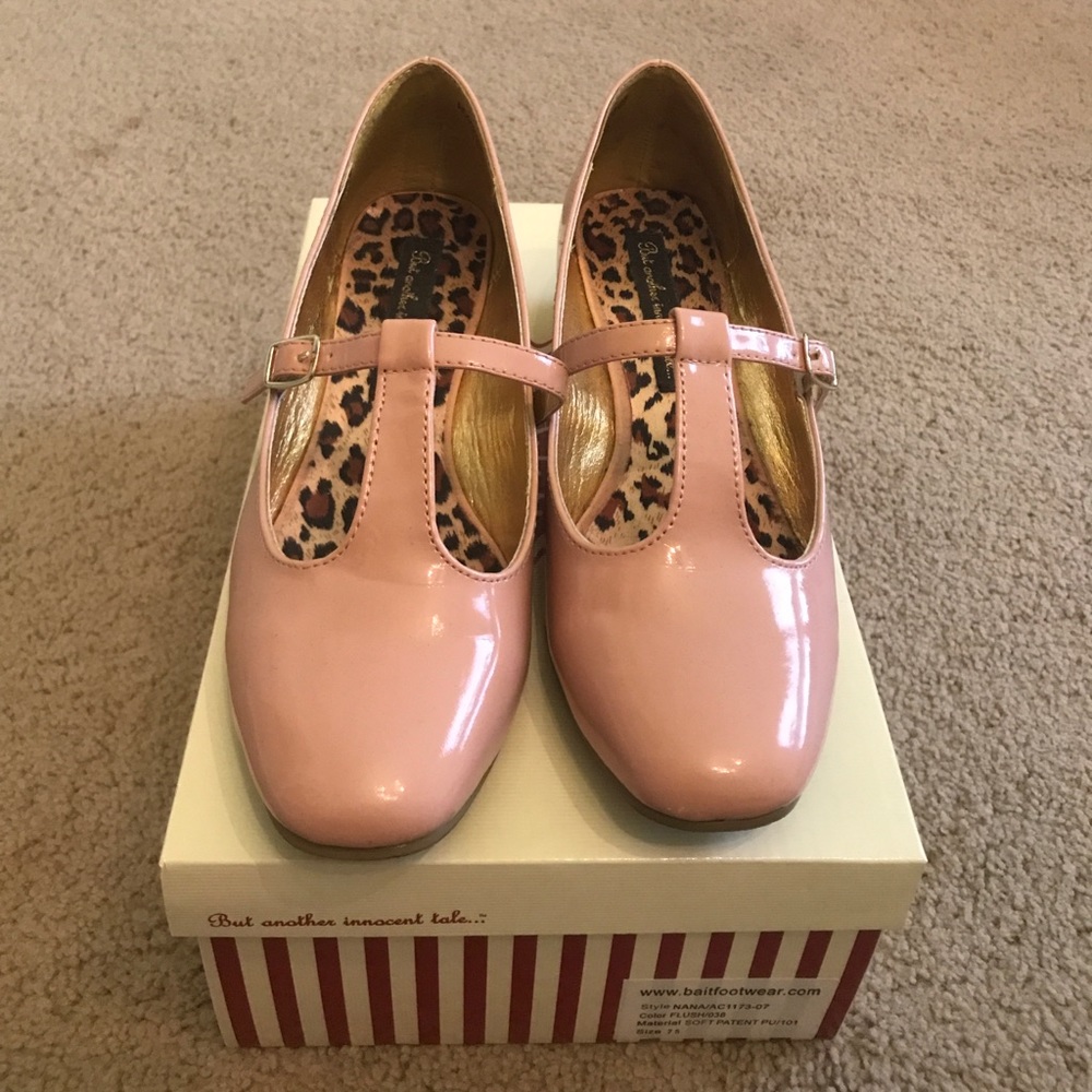 BAIT footwear millennial pink soft patent pump