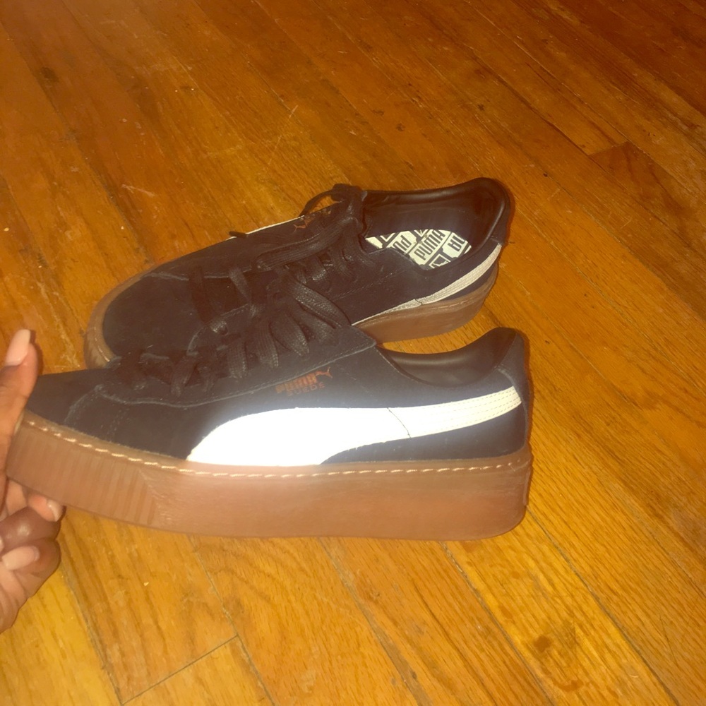 puma shoes, suede