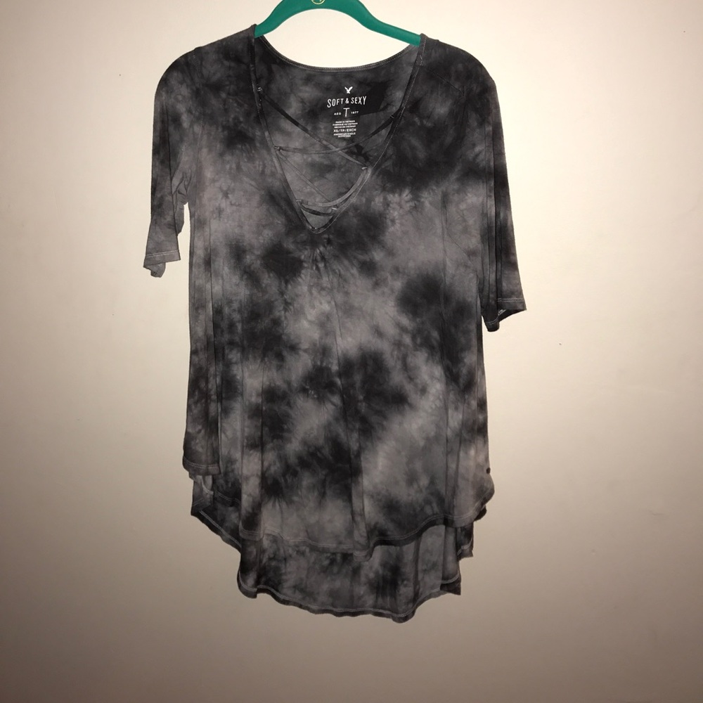 Lace up t shirt