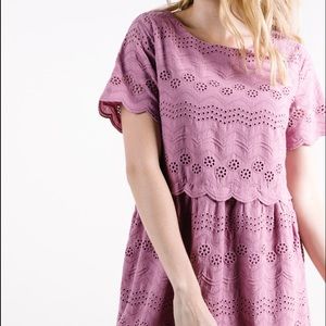 Betsey Scalloped Dress