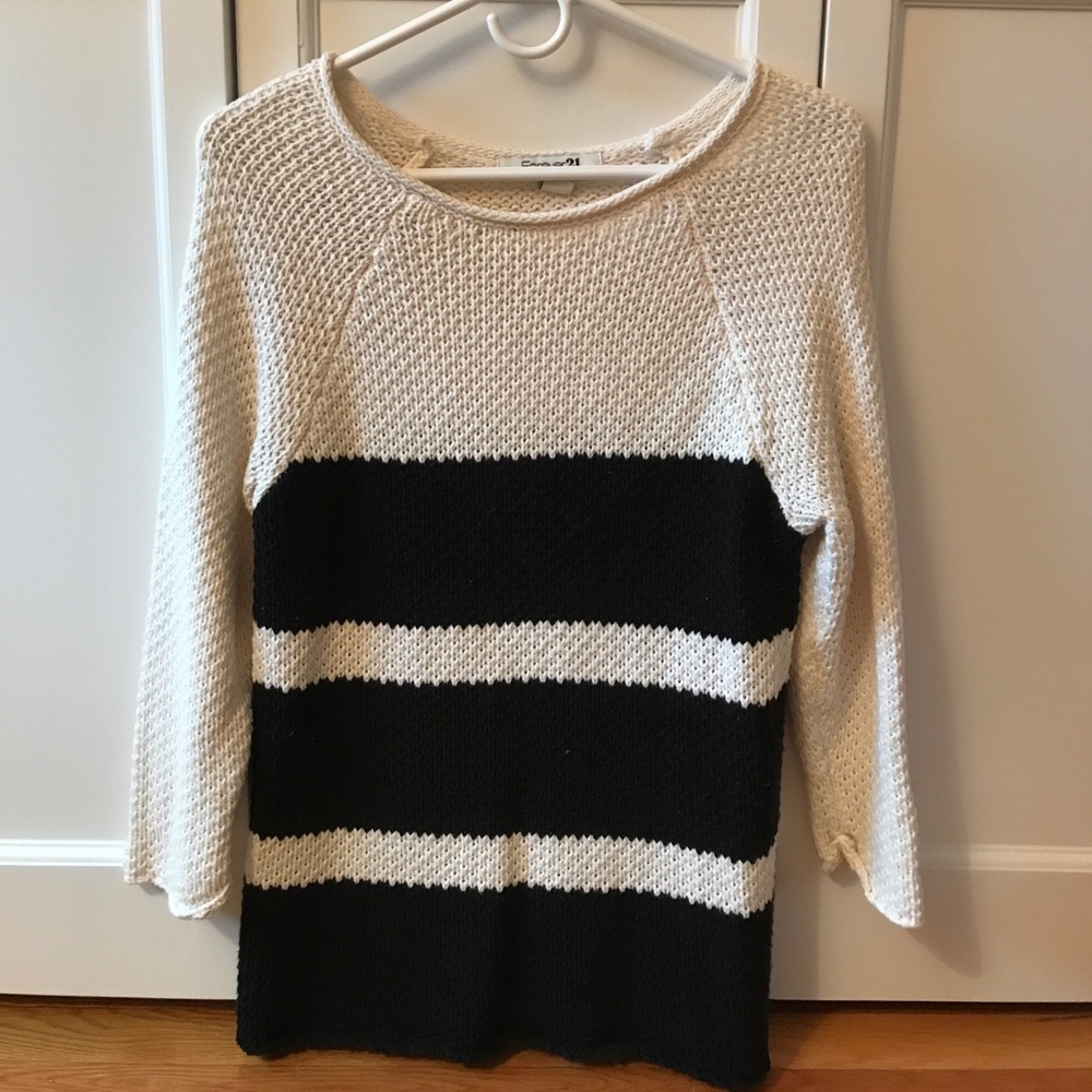 Black and White Stripe Sweater