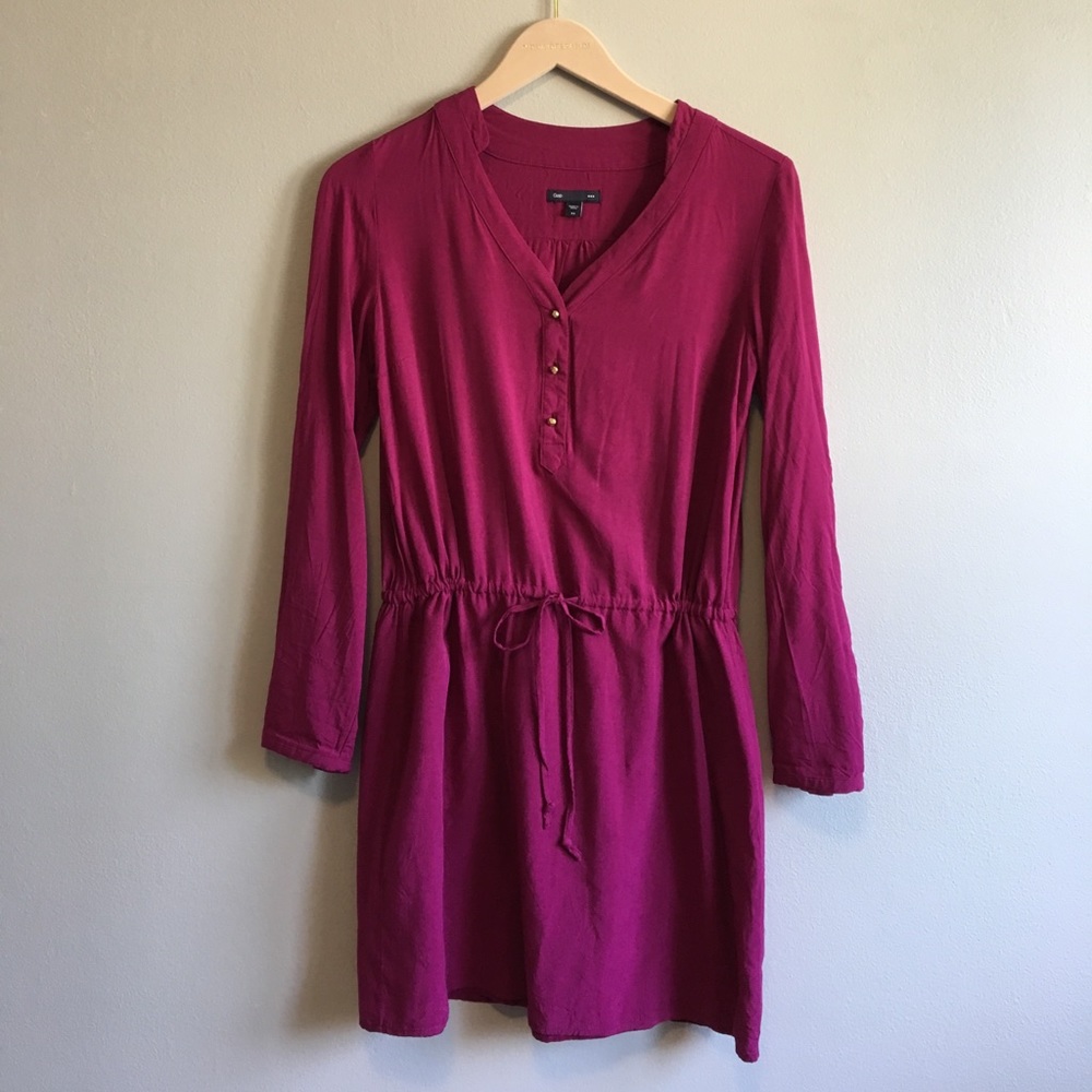 Long sleeve, fuschia Gap dress