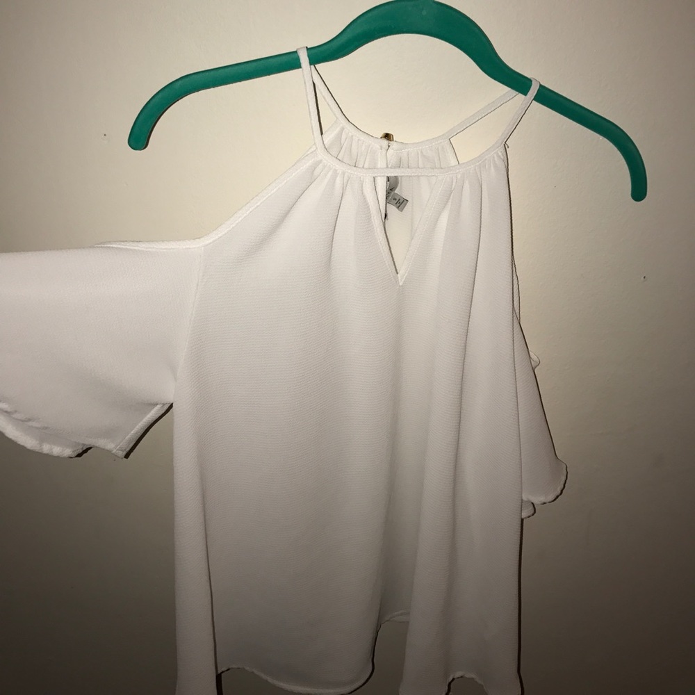 Open shoulder blouse