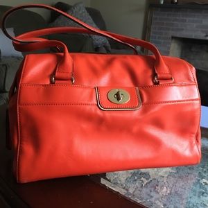 Bright orange Kate spade medium sized bag