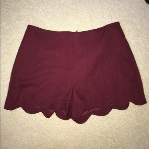 Burgundy Dressy Shorts