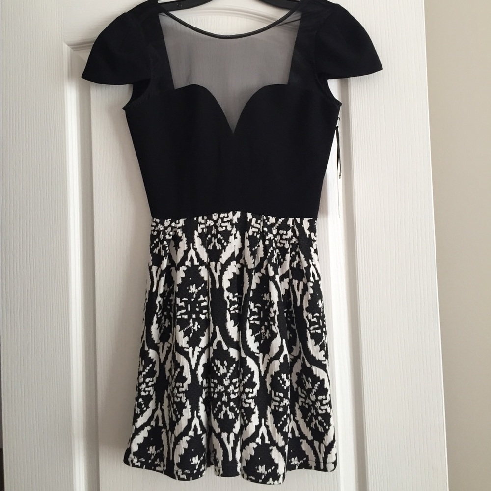 Lovers + Friends black and white dress
