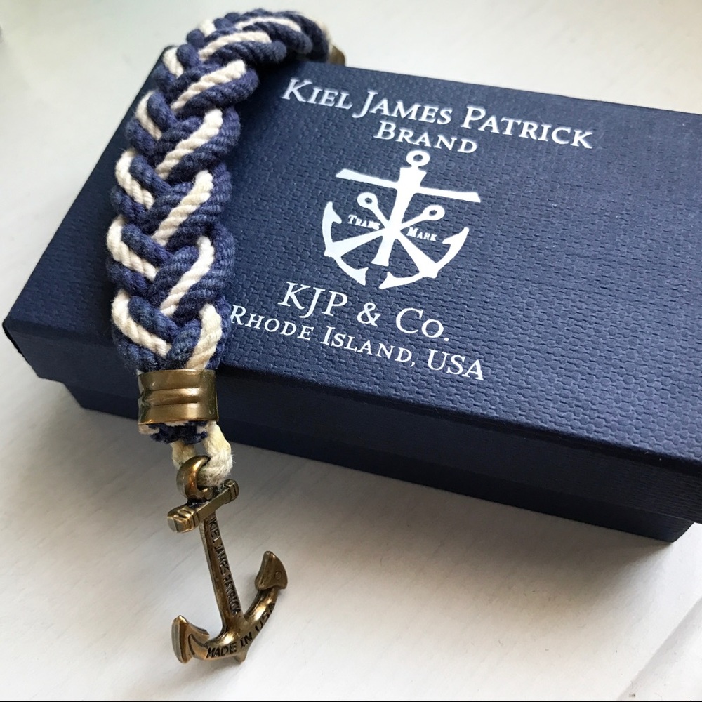 Kiel James Patrick Anchor Braid Bracelet