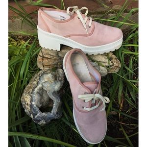 Pink Faux Suede ASOS Shoes