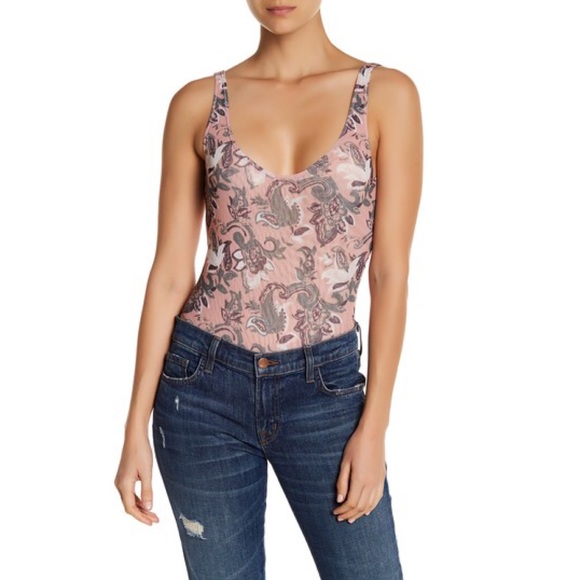 Free People Tops - NWT Free People Bodysuit in Freesia Pink