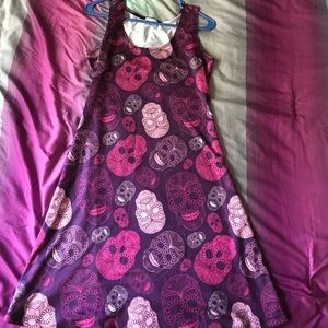 Large skull print sundress