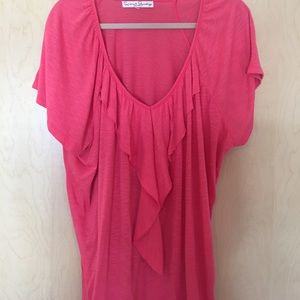 Ruffle front shirt