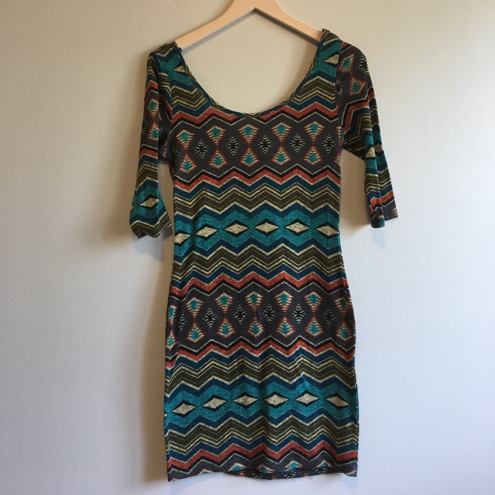 Tribal print Windsor dress