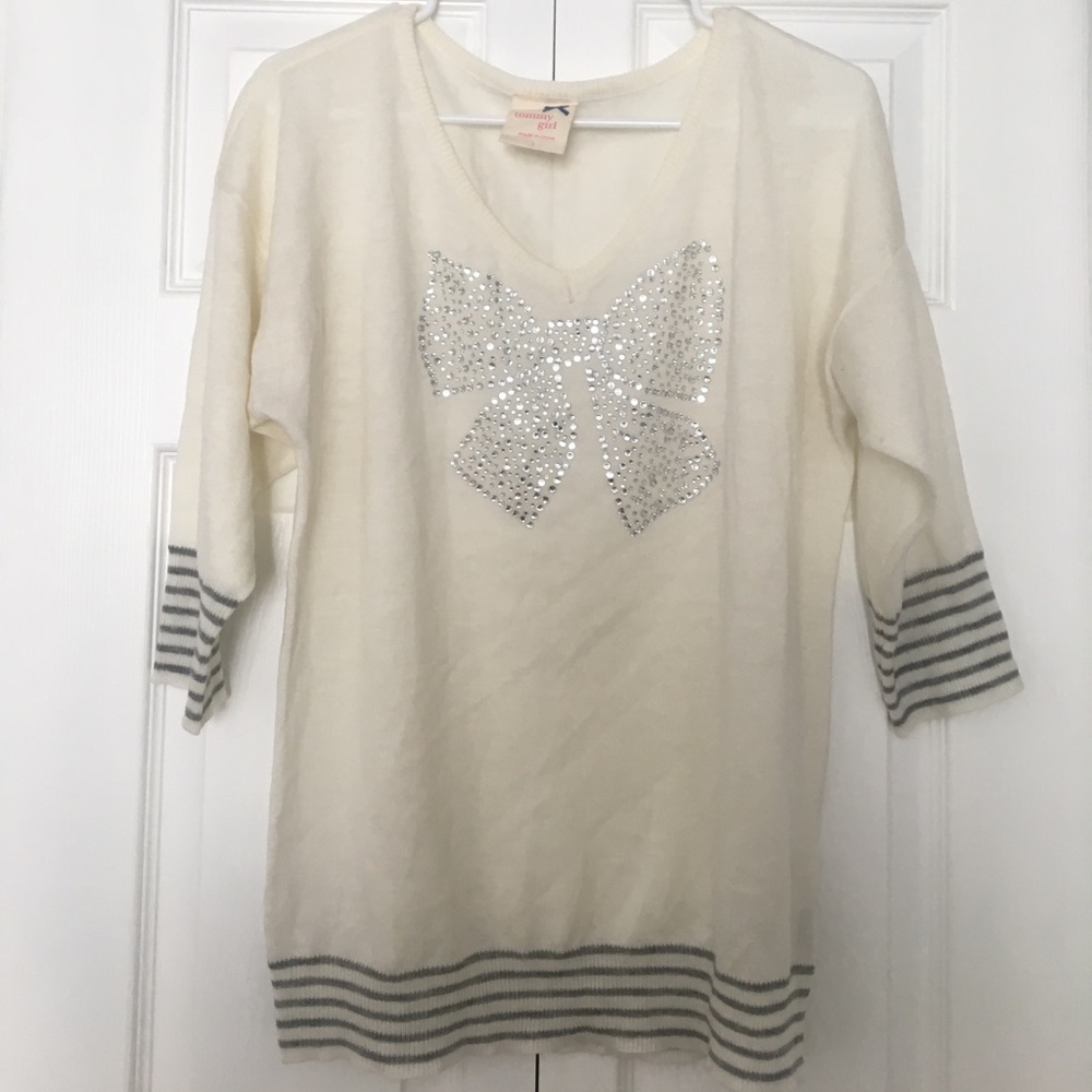 Tommy Girl Bow Sweater