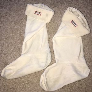 Hunter boot fleece socks