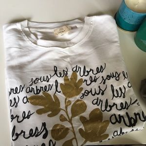 Anyhropologie sweatshirt tee