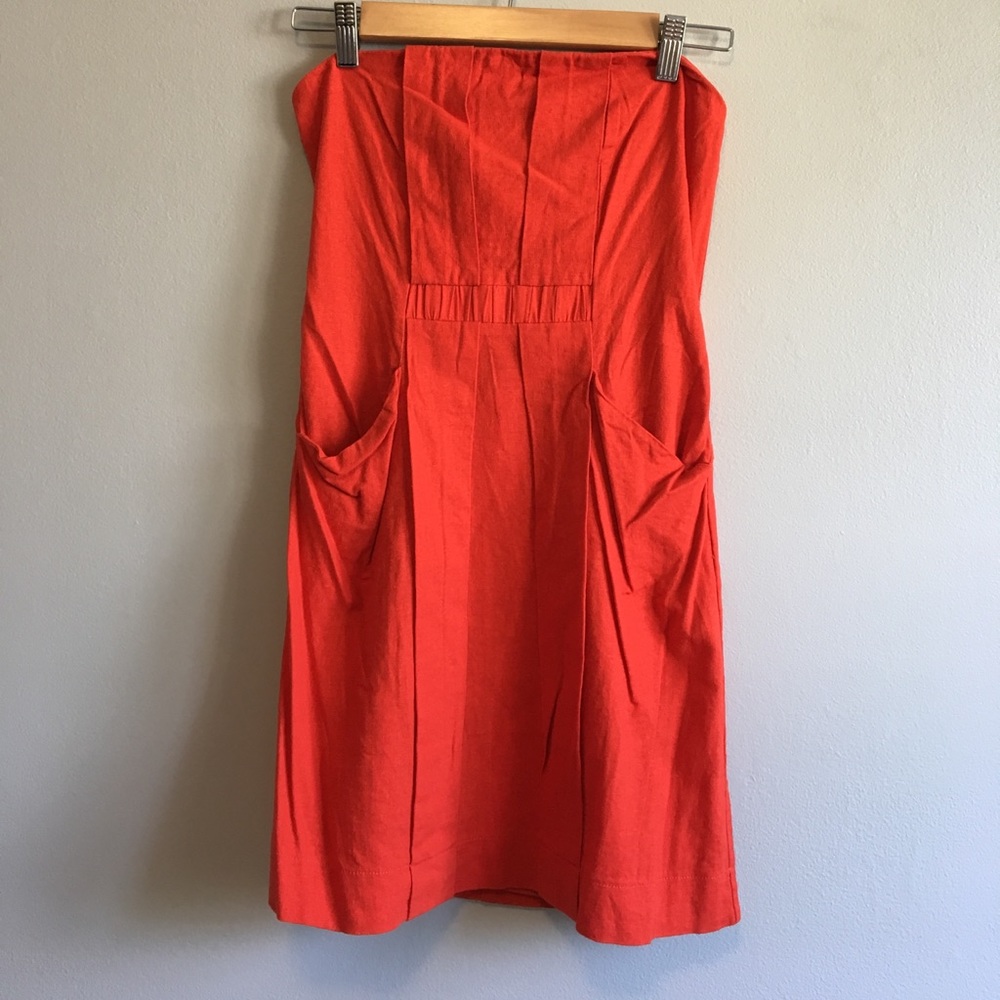 Coral mini dress. Urban Outfitters