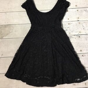 Floral Lacey Black Dress!