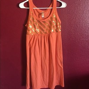 orange dress