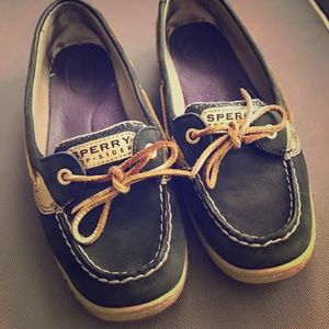 Sperry Navy Blue & Gold Size 8.5M