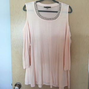 Bare shoulder tunic